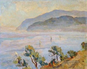 Landschaft Werke - SAN ANGELO SEA 1924 Petr Petrovich Konchalovsky Flusslandschaft